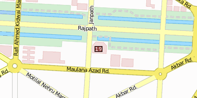 Stadtplan Nationalmuseum Neu-Delhi